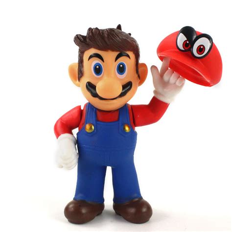 Action Figure Mario And Cap Super Mario Odyssey Boneco Colecionável