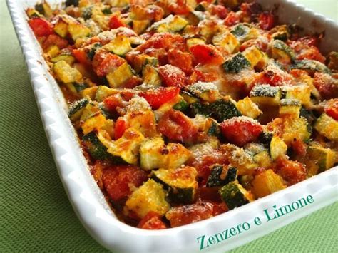 Zucchine E Pomodorini Al Forno Ricette Pomodorini Ricette Contorni