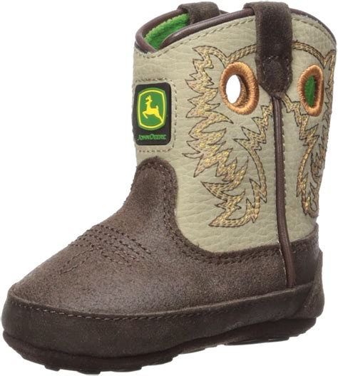 John Deere Baby Jd0417 Western Boot Brown 2 Medium Us