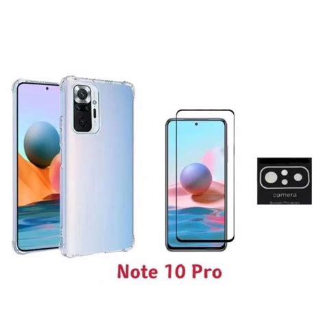 Kit Pelicula Vidro 3D Para Xiaomi Redmi Note 10 Pro Capa Case Capinha