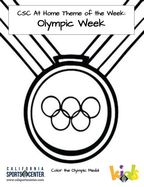 Olympic Medals Coloring Pages