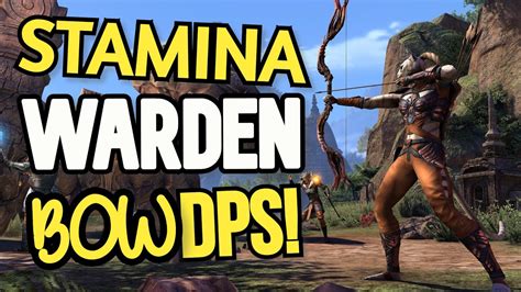 Stamina Warden PVE DPS Bow Build ARROW STORM Easy Rotation No