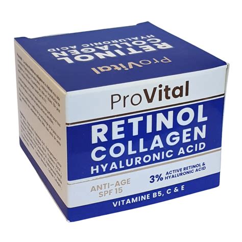 ProVital Crème Anti Âge Spf15 Rétinol Collagène Acide Hyaluronique