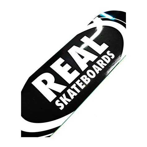 Real Classic Oval 825 Skateboard Deck Black Boardworld Store