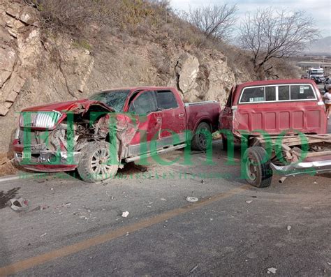 Choque De Camionetas En La Carretera Monclova Saltillo Deja Cinco