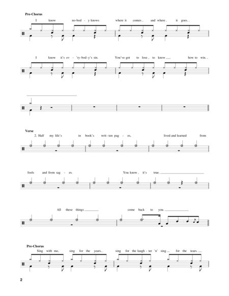 Dream On By Aerosmith Drum Set Digital Sheet Music Sheet Music Plus