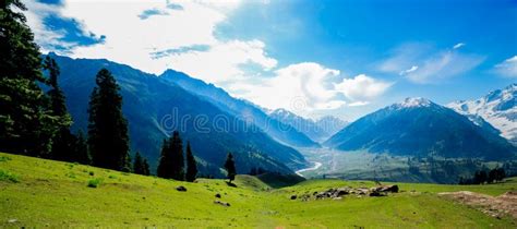 Beautiful Mountain View Of Sonamarg Jammu And Kashmir State India