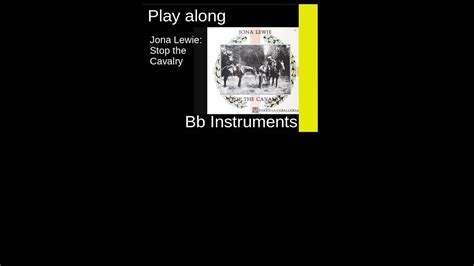 Stop The Cavalry Jona Lewie 1980 B Instrument Play Along YouTube