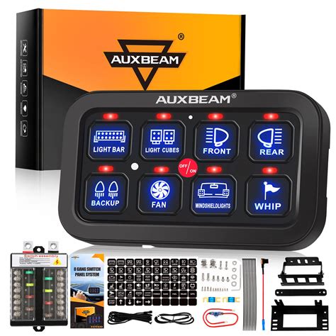 Buy Auxbeam Gang Switch Panel Bb Universal Circuit Control Relay