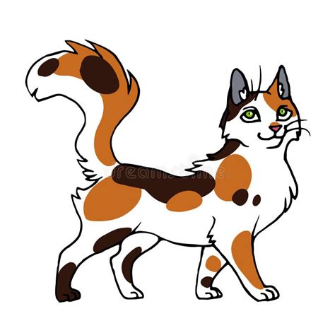 Calico Cat Drawing Easy Cute