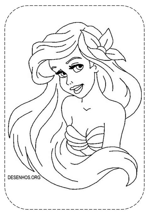 Desenhos Da Ariel Para Colorir E Imprimir Artofit