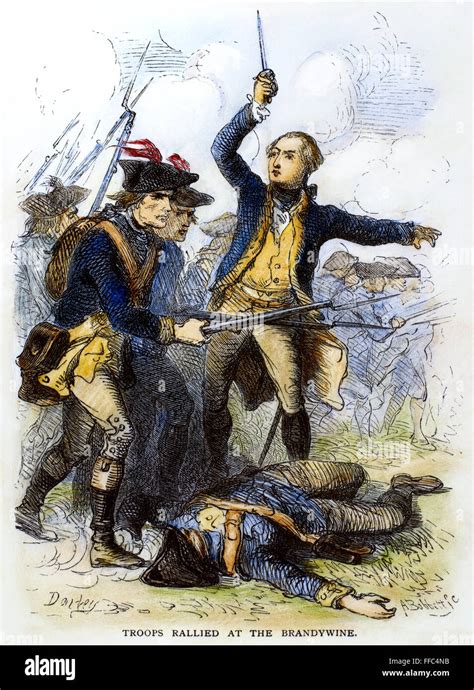 Battle Of Brandywine 1777 Ncontinental Army Troops Rallied At The