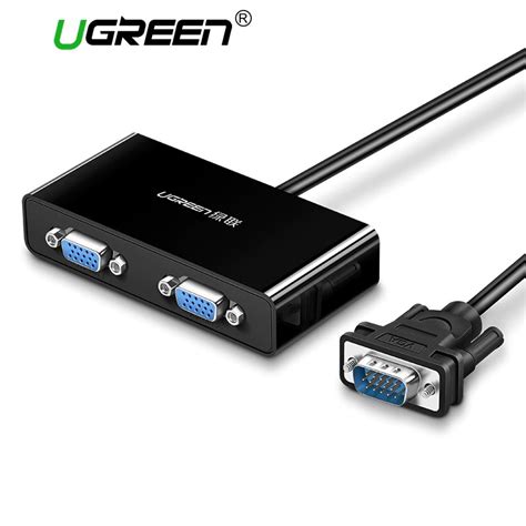 Ugreen 2 Ports VGA Switch VGA Splitter VGA Male to Two Female Splitter ...