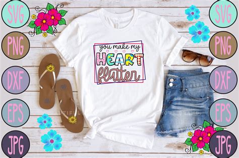 You Make My Heart Flutter Graphic By Sublimation Bundle Creative Fabrica