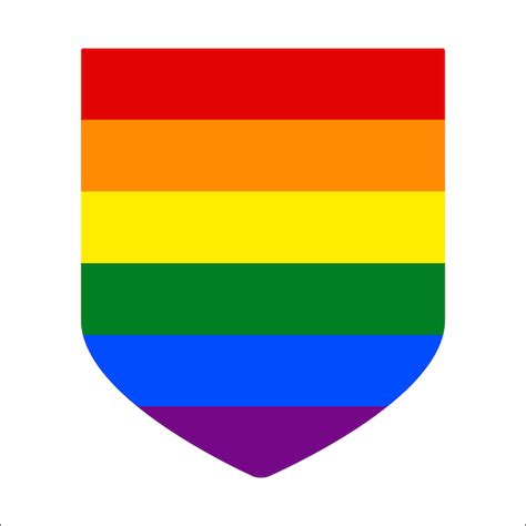 Premium Vector Gay Pride Flag In Shape Traditional Symbol For The Entire Lgbtq Community And