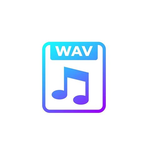 wav file, lossless audio format icon 2697615 Vector Art at Vecteezy