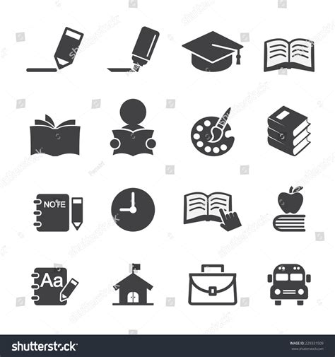 Education Icon Stock Vector Illustration 229331509 : Shutterstock