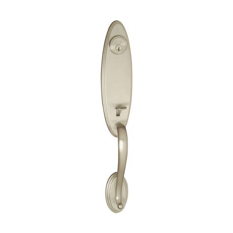 Satin Nickel Front Door Entry Handesets