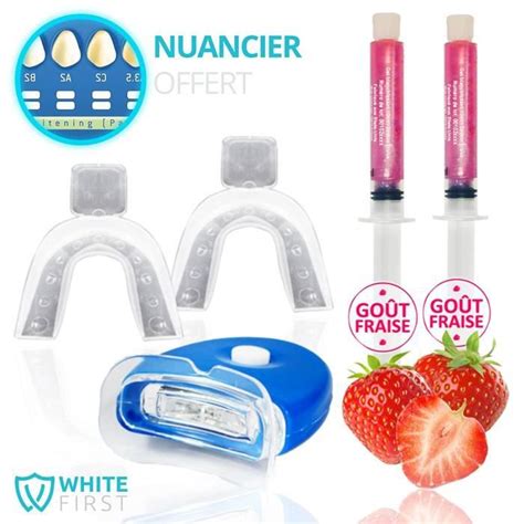 Kit Blanchiment Dentaire White First Fraise Blanchisseur De Dents