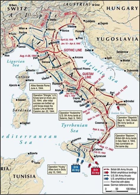 The Italian front, WW2. - Maps on the Web