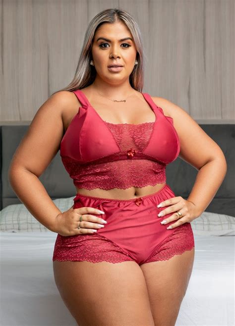 Short Doll Plus Size Renda Malicia Desejo Mais Que Lingerie