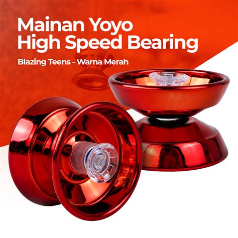 Mohr Yoyo Mainan Yoyo High Speed Bearing Blazing Teens M3016 Red