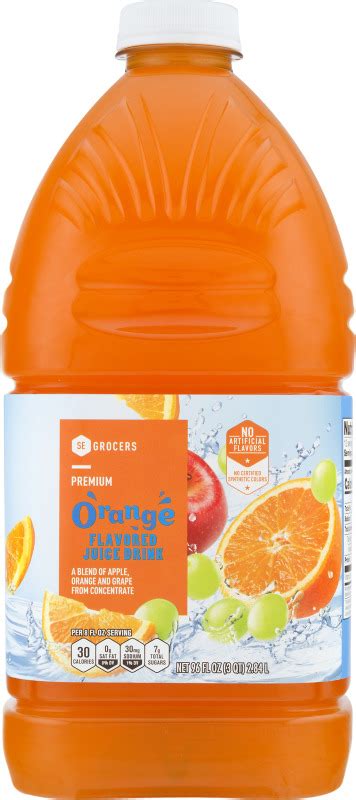 Se Grocers Premium Orange Flavored Juice Drink Se Grocers38259106846