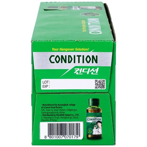 Thực phẩm bảo vệ sức khỏe Condition hỗ trợ giải độc gan giải rượu 10