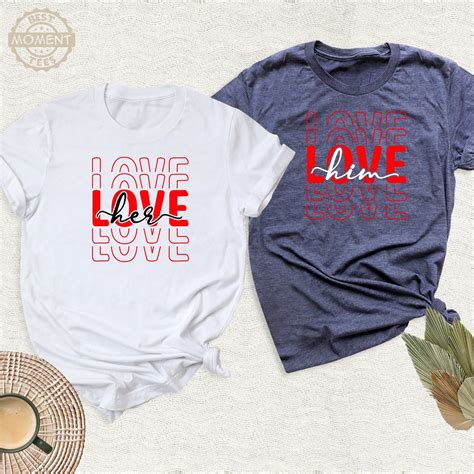 Valentines Day Matching Couple Shirt Wedding Anniversary Love Cute