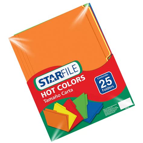 Folder Carta C Star File Arcoiris Super Papelera