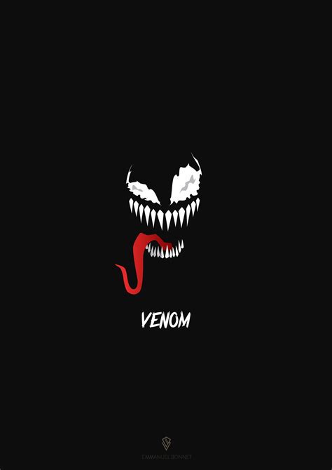 Venom Minimalist Art Wallpapers Wallpaper Cave