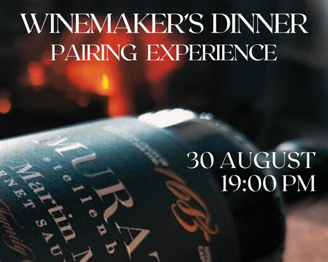 Winemaker S Dinner Pairing Experience Muratie Wine Estate