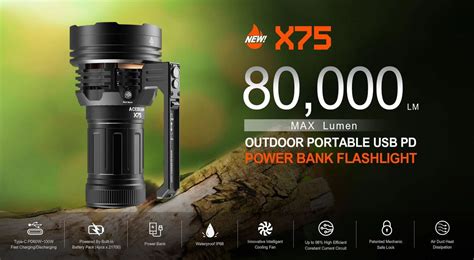Acebeam X75 — Killzone Flashlights