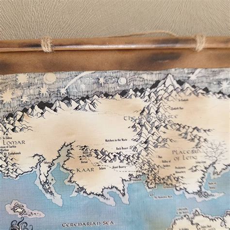 Hp Lovecraft Map Of The Dreamlands Handmade Scroll Fantasy Etsy