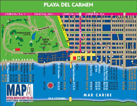 Cozumel Cruise Ship Port Map