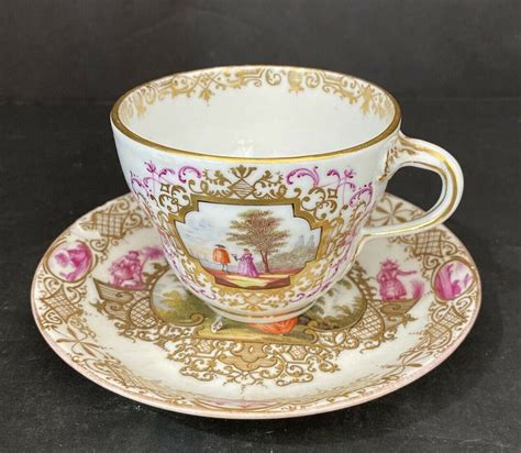 18th Century Meissen Porcelain Tea Cup And Saucer 5 5x 3 Etsy