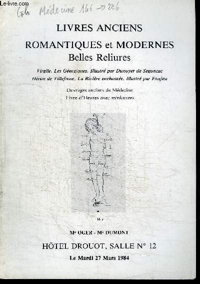 Catalogue De Vente Aux Encheres Livres Anciens Romantiques Et