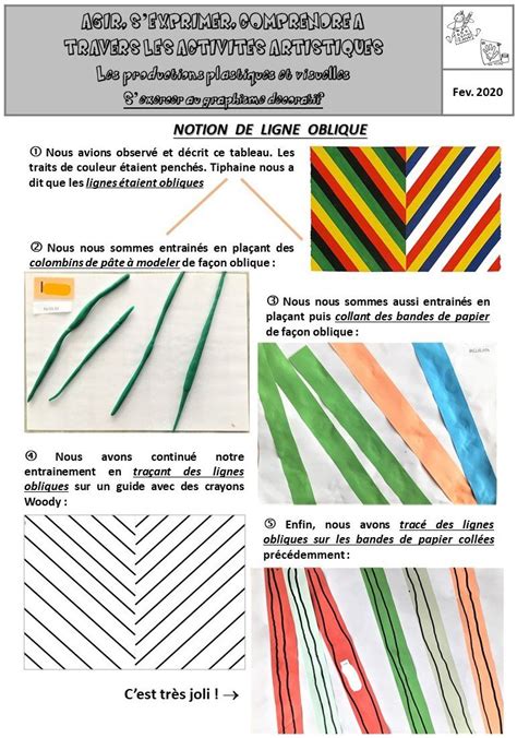 Les Lignes Obliques Ms Lutins De Maternelle