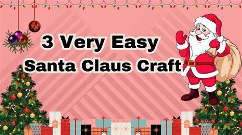 3 Easy 🎅 Santa Claus Making At Home How To Make Santa Claus