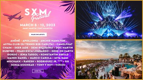 Sint Maarten St Martin das SXM Festival 2023 geht im März wieder