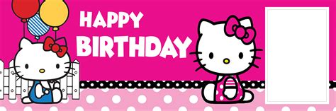 Hello Kitty Happy Birthday Banner