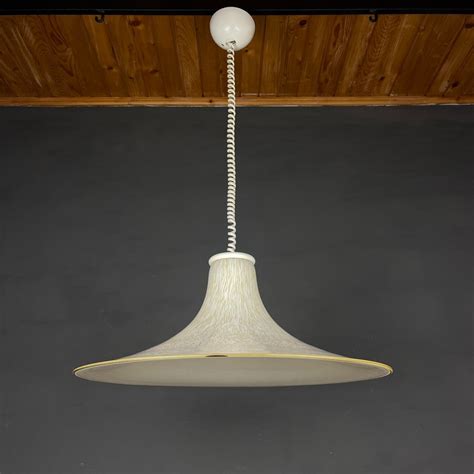 Mid Century Beige Murano Glass Pendant Lamp Italy 1970s For Sale At Pamono