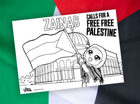 Free Free Palestine Colouring Sheet I Read My Story