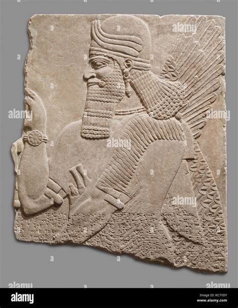 Relief Panel Neo Assyrian Ca 883 859 B C Mesopotamia Nimrud Ancient Kalhu Assyrian