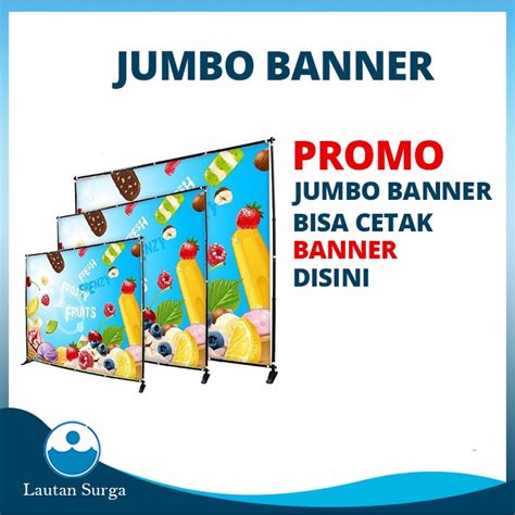 Jual Backwall Stand Jumbo Banner Uk M X M Backdrop Tripod Banner