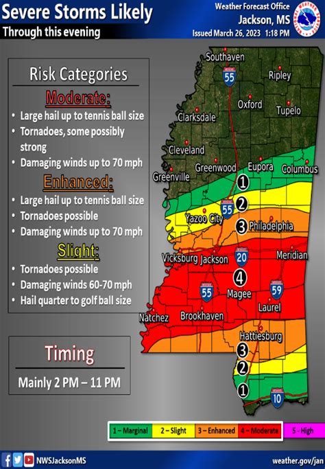 Msema On Twitter Theres Now A Moderate Risk For Severe Weather In