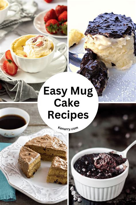 25 Quick & Easy Mug Cake Recipes - Ideas for the Home