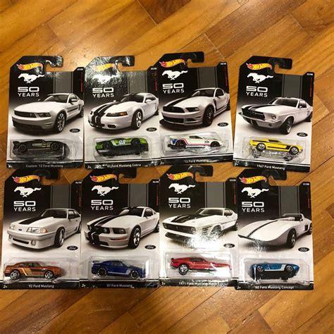 Hot Wheels Ford Mustang Th Anniversary Set Hobbies Toys Toys Games On Carousell