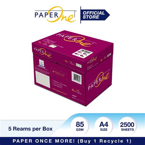 Paperone A4 Digital Paper 85gsm 2500 Sheets 5 Reams Shopee Malaysia