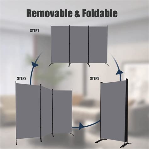 Divisor De Habitaci N Pantallas Plegables De Privacidad De Pies